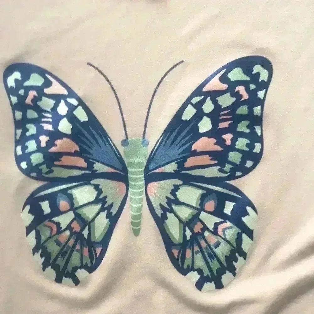NWT Ally B butterfly shirt size Large - Picture 2 of 5